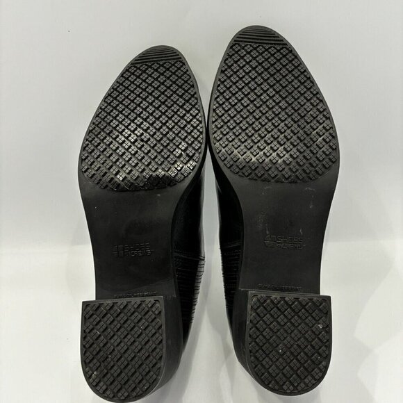 Shoes For Crews Eva 52118 Black Leather Almond Toe Slip Oil Resistant Shoes 11M - Picture 12 of 16
